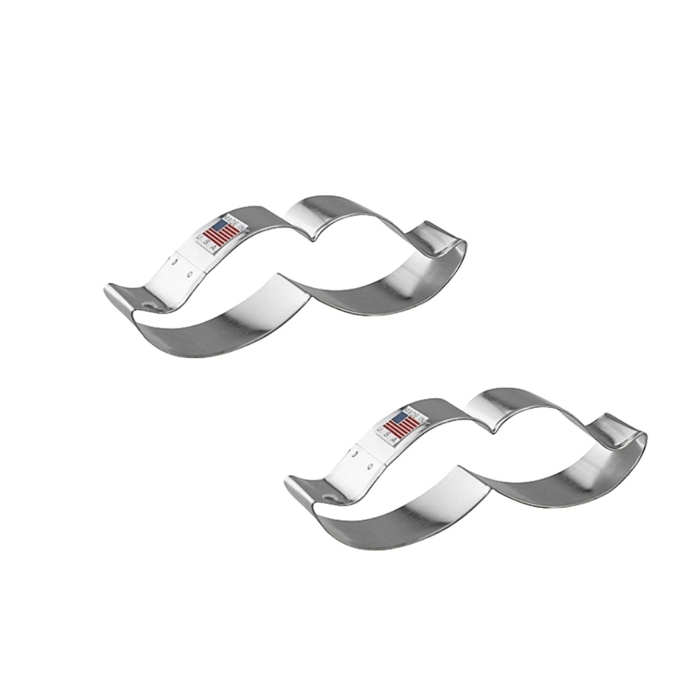 Mustache Cookie Cutters - Bundle of 2